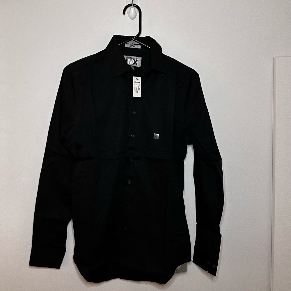 Express button down. Fabric design shown in last picture. Extra Small NWT